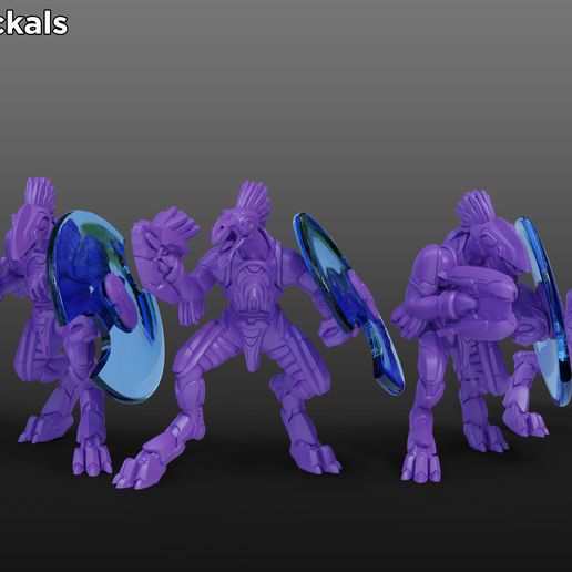 Jackal-render-5-8-22B.jpg Alien Alliance Buzzard with Shield - 30mm STL Pack