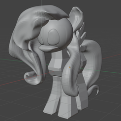 Fluttershy-Pony.png Fichier OBJ Fluttershy Poney MLP・Plan imprimable en 3D à télécharger
