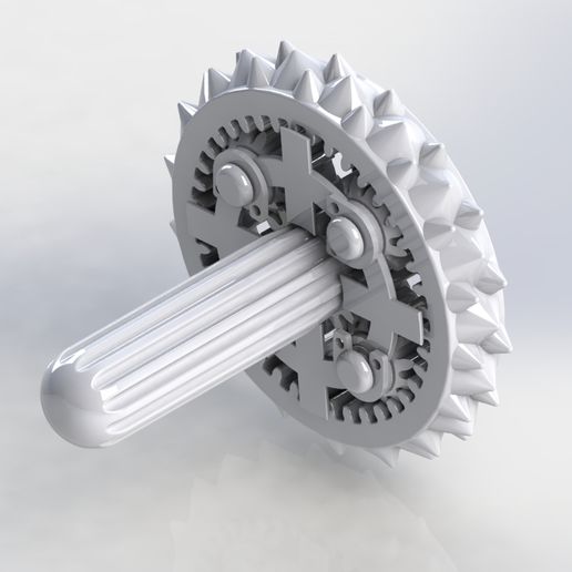 Bearing with gear, External roller Ø116 mm width 20mm 3D model