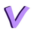 V.stl Letters and Numbers GREMLINS | Logo