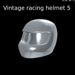 New-Project-(1)-(4).png STL file Vintage racing helmet 5・3D printable model to download