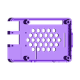 Top_Hex_SM_Cam_Disp_Pins.stl Malolo's screw-less / snap fit Raspberry Pi 3 Model B+ Case & Stands