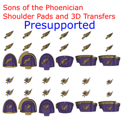 EC-pads-1.png Free STL file Sons of the Pheonician Shoulder Pads and 3D Transfers - Presupported・Design to download and 3D print
