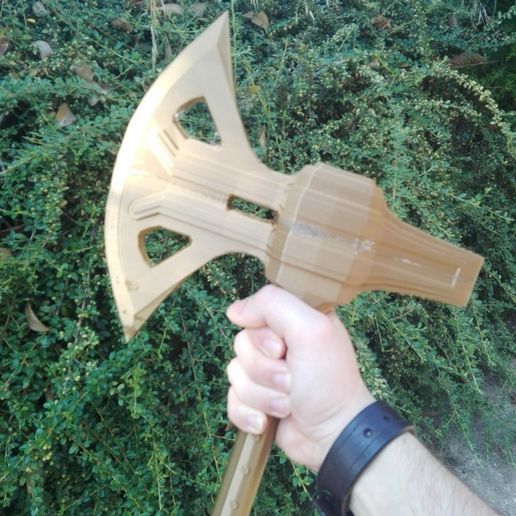 Skyrim dwarven one hand axe , 3d printable version for cosplay and props 3D model