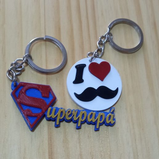 🗺️ LLAVEROS DIA DEL PADRE MEJOR PADRE DEL STL