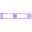 Rigth Passthrough v2.stl 1U Rack Cable Pass-Through Panel V2 – 19" Server Rack STL