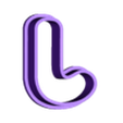 J (1).stl Alphabet Cookie Cutter - Alphabet Alphabet Cookie Cutter