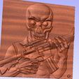 skull-motif.jpg Skull motiff laser, router, 3d printing depthmap