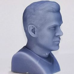 Captain Kirk Chris Pine Star Trek bust 3D printing ready stl obj, threedtreasury