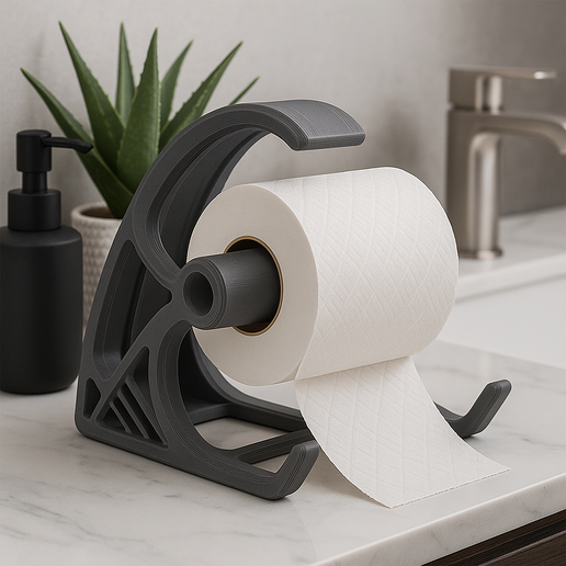 🚽 Portarrollos de papel higiénico para el mostrador del baño・Archivo ...