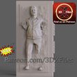 George-Carbonite-Free.jpg Star Wars 3D Print Model stl - George Lucas In Carbonite