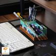 1.jpg Falconsson - Desktop Organiser - Pen holder - Print in place