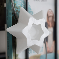 Capture d’écran 2017-10-31 à 15.52.36.png Free STL file Stars for Christmas Decoration - LED light・Object to download and to 3D print