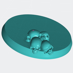 32mm-base.png Archivo STL Base en miniatura 32 mm・Modelo para descargar y imprimir en 3D