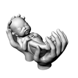 1-1.png Baby in hands / Infant in hands 3D model
