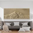 Duvar_mockup1.jpg Ararat Mountain Landscape Wall Art 3D STL Model 3D print model