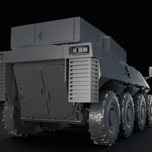 🪖 French Vextra POLE 120mm Wheeled Light Tank・ STL File for 3D printing ...