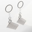 Wireframe-High-50.jpg Porte-clés à peigne. Impression sur place avec 3MF inclus. (Pas de supports ni de radeaux)