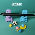 4.jpg 3D file cute hippo pen holder・3D printable model to download