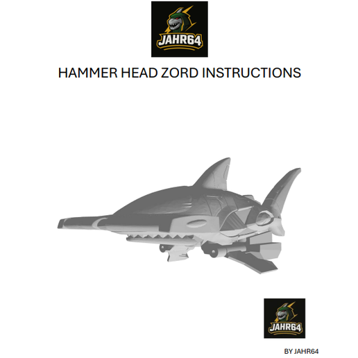 Gao hammerhead/ wild force hammerhead shark zord full transformable articulate instructions