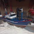 Mini rc fishing boat