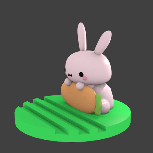 3.png STL file rabbit stand cell phone - rabbit stand for cell phone - rabbit stand cell phone・3D printable model to download, RMMAKER