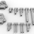 Turrets.jpg Archivo STL gratis Ejército Interestelar Lemoine Russel Tank Turrets・Modelo de impresión 3D para descargar