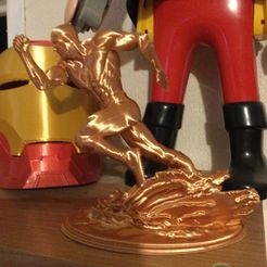 IMG_0410.jpg STL file DC Comics The Flash action figure on base・3D print model to download