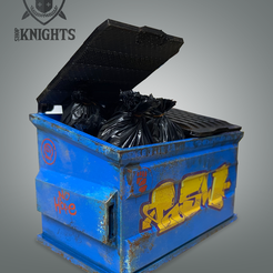 Bumpster2.png STL file Diorama Accessory Trash Dumpster・3D printer model to download
