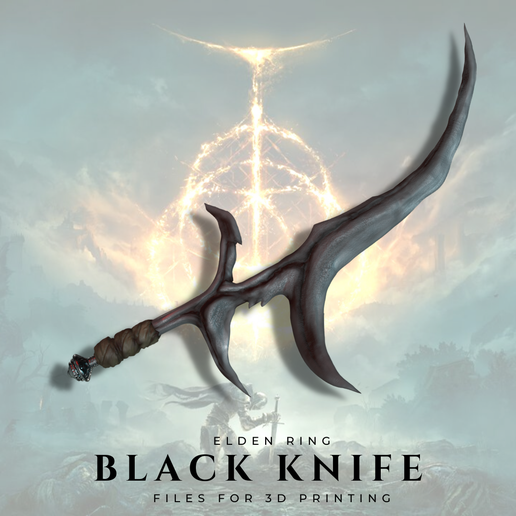 STLDatei Schwarzes Messer (Elden Ring) herunterladen • 3Ddruckbare Vorlage ・ Cults
