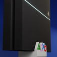 render_003.png PS4 WALL BRACKET ALL VERSIONS - LOGOS INCLUDED