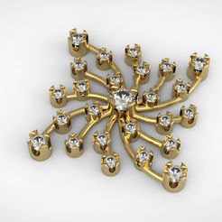 34.jpg Archivo STL gratis COLGANTE PINGENTE y PENDIENTE BRINCO・Modelo imprimible en 3D para descargar