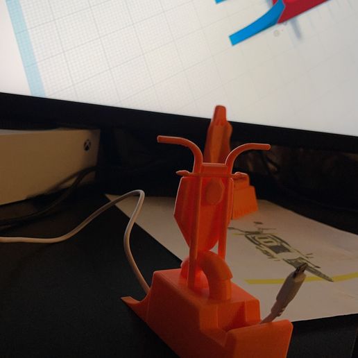 Motorcycle Phone Holder 3D model