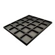 25mm-to-30mm-5x4.jpg 26 STLs for Movement Tray Adapters. 20mm, 25mm, 32mm Round, 25mm x 50mm