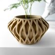 misprint-7749.jpg The Suvan Planter Pot with Drainage | Tray & Stand Included | Modern and Unique Home Decor for Plants and Succulents  | STL File