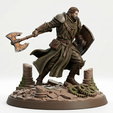 Knight-Errant.png The Hooded Wanderer - Veteran Knight Errant | 32mm Warrior with Double Axe & Shield