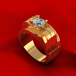 378.jpg Fichier STL Anneau de mariage pour homme R215・Idée pour impression 3D à télécharger