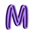 M_Body.stl LED Alphabet Font NEW Walt Disney Name Lamp by T-D3SIGN