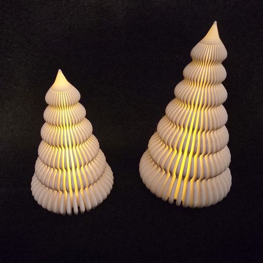 Christmas Tree Tealight Holder – 2 Sizes | Cozy LED Lamp