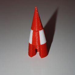 Fusee_Tintin_009.JPG Бесплатный STL файл Ракета "Тинтин・Модель 3D-принтера для скачивания