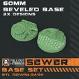=] a4 a 2X DESIGNS Sewer Themed 28mm Scale Base Collection
