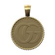 GG-Pendant-Notched-pattern-coin-01.jpg Pendant GG fashion brand coin with bail 3D print model