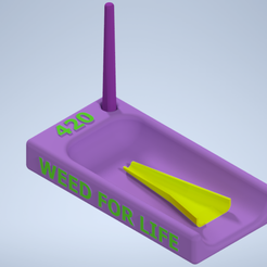 1.png STL-Datei MONTAGETABLETT + TABLETT FÜR JOINT CANNABIS 420 THC・3D-druckbare Vorlage zum herunterladen