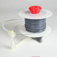 5.png Бесплатный STL файл Universal stand-alone filament spool holder (Fully 3D-printable)・Дизайн 3D принтера для загрузки