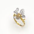 123123123-7.jpg Flower ring 3D print model