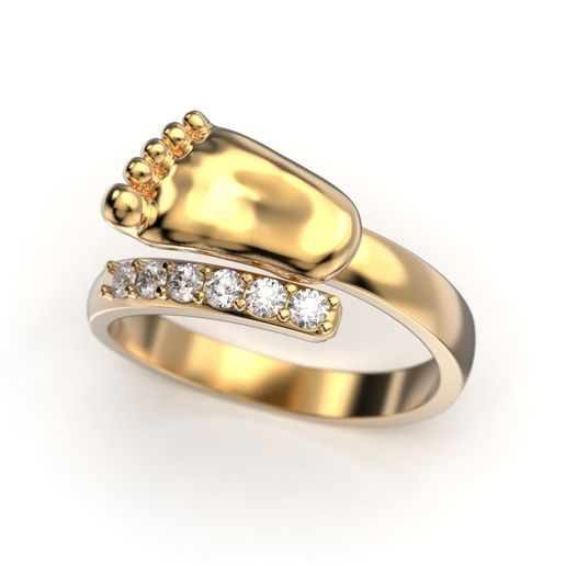 STL file Baby foot ring 👶 ・3D printing design to download・Cults