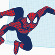 Blue.png 2d Popout Spiderman Layered Wall Art