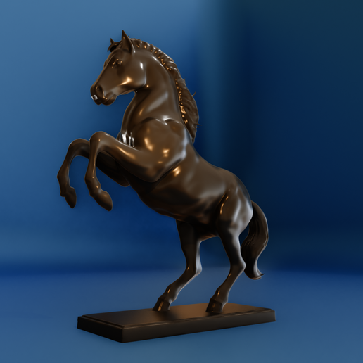 🐎 horse rearing up statue stl・ STL File for 3D printing・Cults
