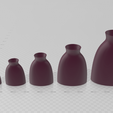 Capture.png Bottle 1 Vase STL File - Digital Download -5 Sizes- Homeware, Minimalist Modern Design