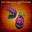 7.jpg Jinx Zapcannon - Chomper LOL league of legends - Fan Art 3D print model